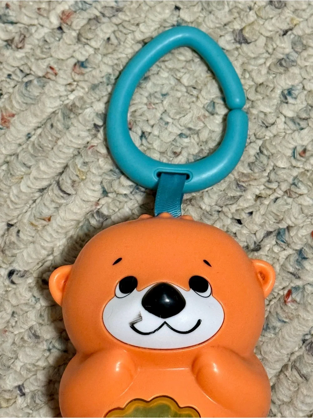 Fisher Price Baby Music Glow & Grow Musical Otter Hanging Take Along Toy-tested